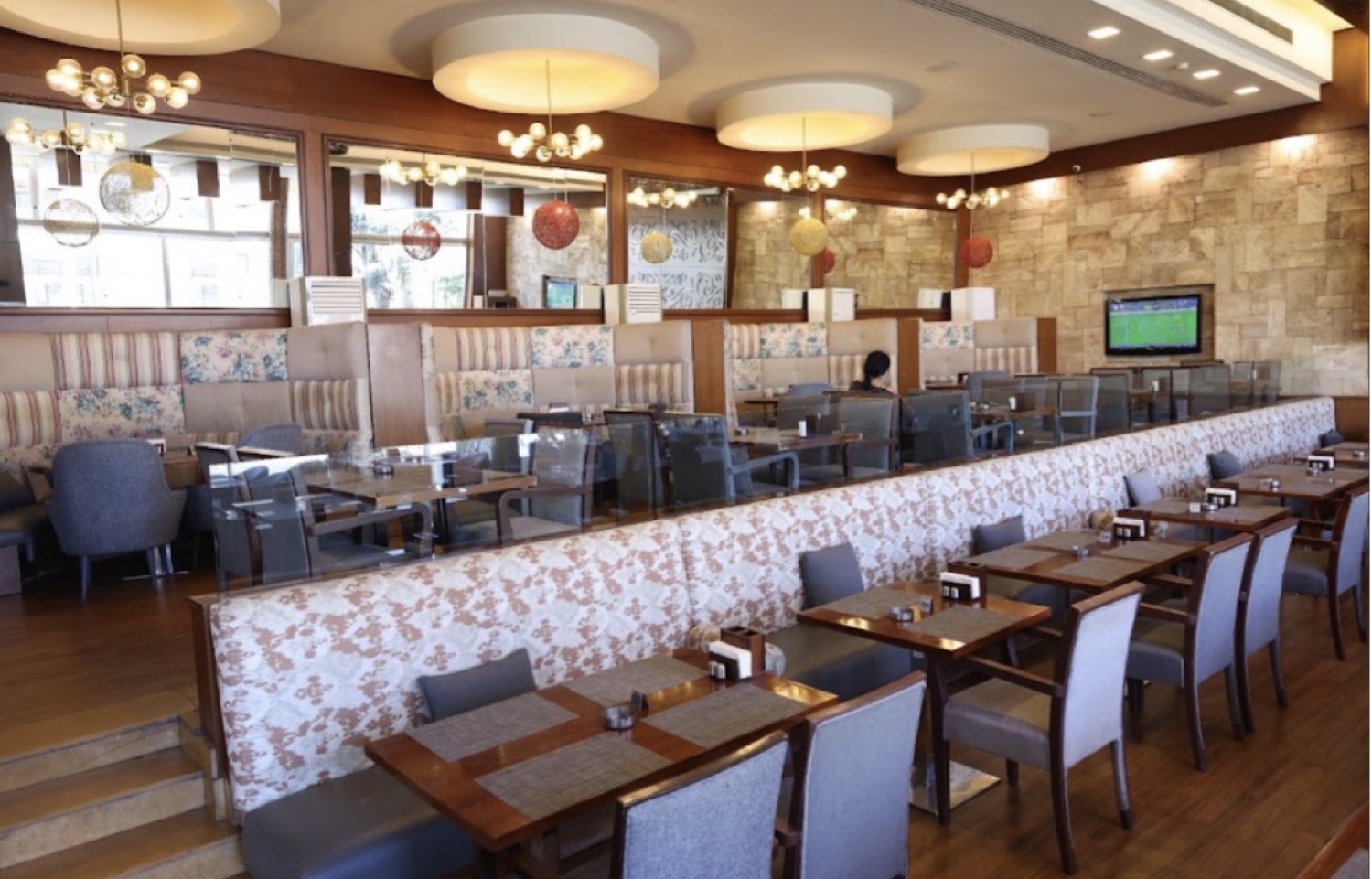 The dining room