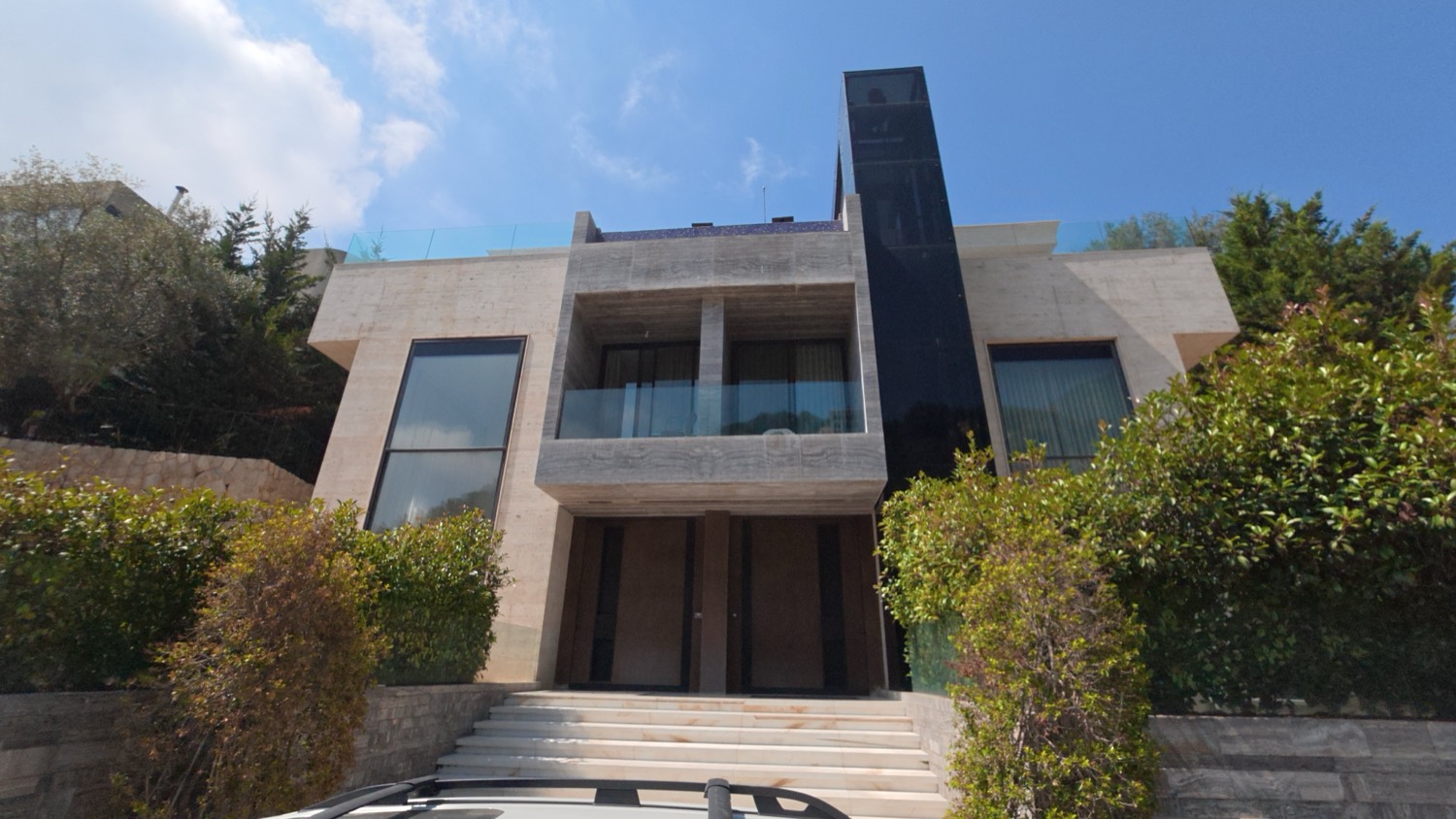 The glazed volume from above
