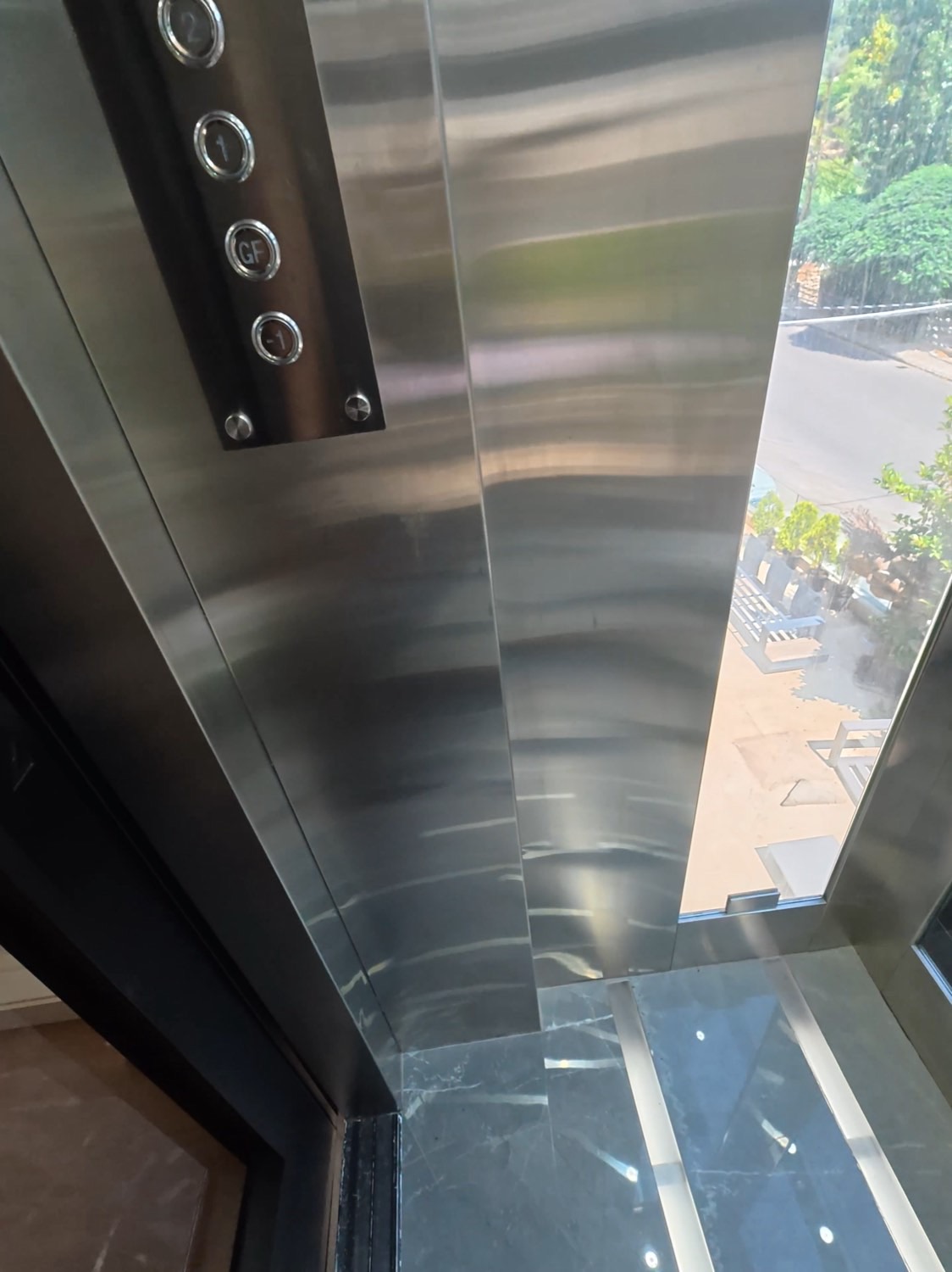 The lift fitted into the core